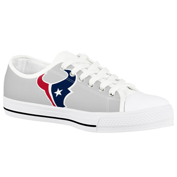 Men's Houston Texans Low Top Canvas Sneakers 006